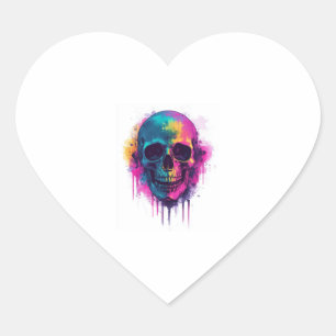 Graffiti Skull Rebel Hart Sticker