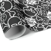 Graffiti skulls cadeaupapier (Rol Hoek)