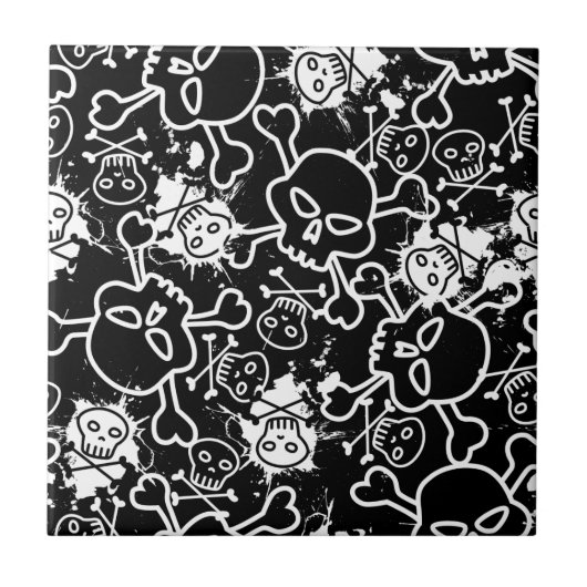 Graffiti skulls tegeltje (Voorkant)