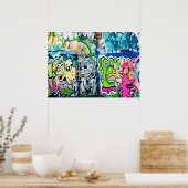 Graffiti Southbank - Poster Londres (Cuisine)