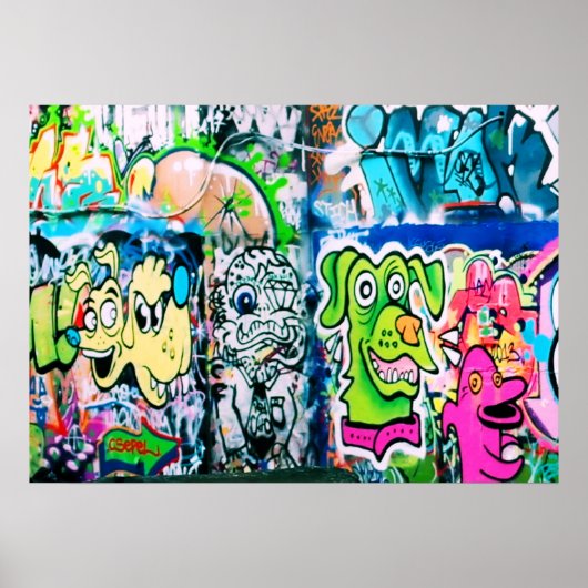 Graffiti Southbank - Poster Londres (Devant)