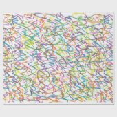 Graffiti Splatter Abstract Patroon Cadeaupapier (Vlak)