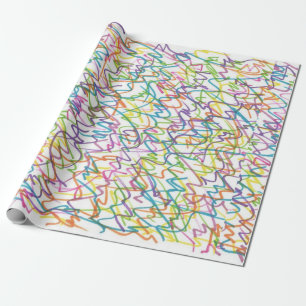 Graffiti Splatter Abstract Patroon Cadeaupapier