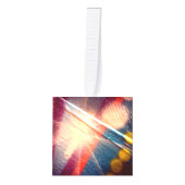 Graffiti Spray Paint Starburst Brights Ornament (Voorkant)