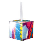 Graffiti Spray Paint Starburst Brights Ornament (Achter hoekig)