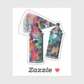 Graffiti spuitbussen sticker (Vel)