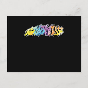 Graffiti-spuitwerk schilders Graffiti is kunst Briefkaart