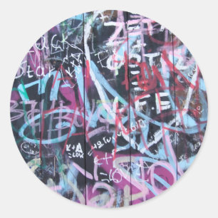 Graffiti-Stickers Ronde Sticker