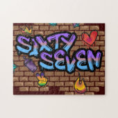 Graffiti Stijl 67 Legpuzzel (Horizontaal)
