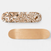 Graffiti-stijl Abstract getoast Marshmallow-kleur Skateboard (Horizontaal)