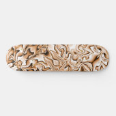 Graffiti-stijl Abstract getoast Marshmallow-kleur Skateboard (Horizontaal)