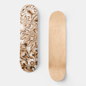 Graffiti-stijl Abstract getoast Marshmallow-kleur Skateboard (Voorkant)