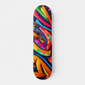 Graffiti stijl Abstracte kunst Skateboard (Voorkant)
