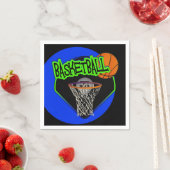 Graffiti Stijl Basketbal en Hoop Servetten (Insitu)