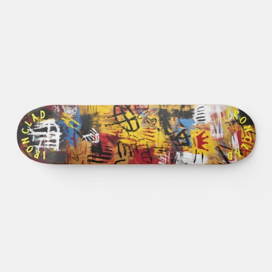 Graffiti stijl Bold Abstract Design & Urban Vibe Skateboard (Horizontaal)