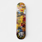 Graffiti stijl Bold Abstract Design & Urban Vibe Skateboard (Voorkant)