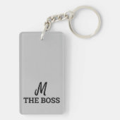 Graffiti stijl Herhalend Kat Jaar 2023 Monogram K Sleutelhanger (achterkant)