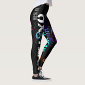Graffiti stijl Herhaling Ox 2021 Birthday WL Leggings (Rechts)