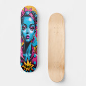 Graffiti stijl hoofd skateboard (Voorkant)