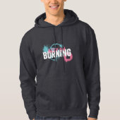 Graffiti stijl Keep On Burning Hoodie (Voorkant)