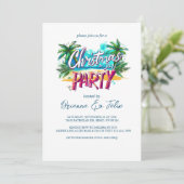 Graffiti Stijl Kerstmis in Juli Feest Kaart (Staand voorkant)