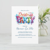 Graffiti Stijl Kerstmis in Juli Feest Kaart (Staand voorkant)