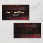 Graffiti-stijl Visitekaartje (Voorkant / Achterkant)