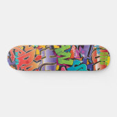 Graffiti-stijl voor skateboard met naam (Horizontaal)