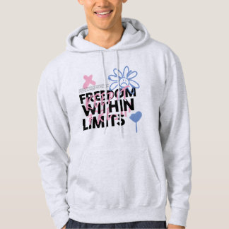 Graffiti stijl vrijheid binnen grenzen hoodie