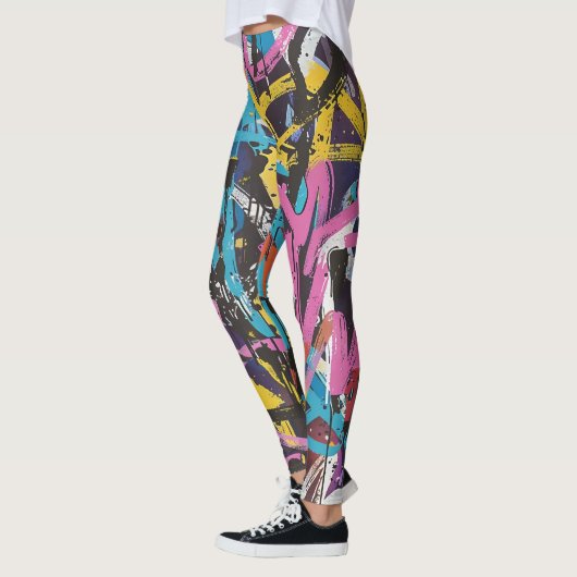 Graffiti straat draag leggings (Links)
