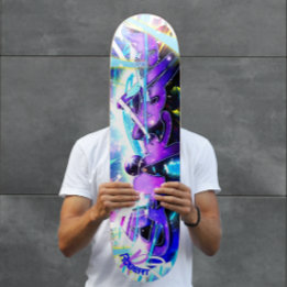 Graffiti straat met naam skateboard