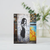 Graffiti / Straatkunst Briefkaart (Staand voorkant)