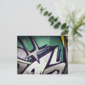 Graffiti / Straatkunst Briefkaart (Staand voorkant)