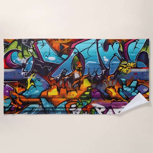 Graffiti strandlaken (Voorkant)