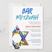 Graffiti Street Art Bar Mitzvah Custom Invitations (Devant)