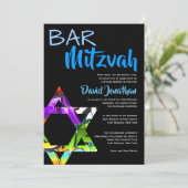 Graffiti Street Art Bar Mitzvah Custom Invitations (Debout devant)