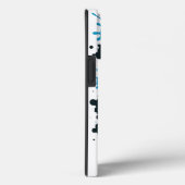 Graffiti Street Art – Coque iPhone Splash Bleu & N (Verso / Droite)