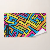 Graffiti Street Art Motif en néon coloré personnal (Serviette à main)