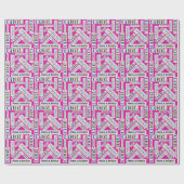 Graffiti Street Art Pattern Helemaal Cool Verjaard Cadeaupapier (Vlak)