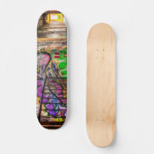 Graffiti Street Art Verlaten bouwskateboard Skateboard (Voorkant)