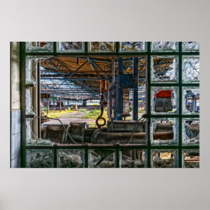 Graffiti Street Art Verlaten Poster fabriek