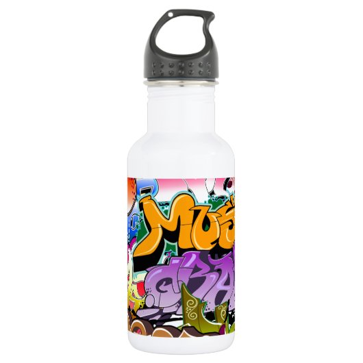 Graffiti Street Art Waterfles (Voorkant)
