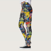 Graffiti Street Art Yoga Pant Leggings (Gauche)