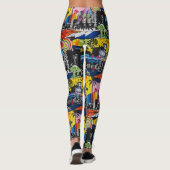 Graffiti Street Art Yoga Pants Leggings (Achterkant)