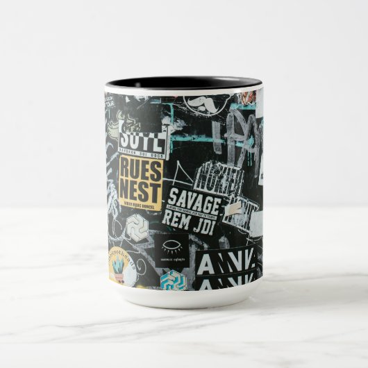 Graffiti Street Pattern Mok (Midden)