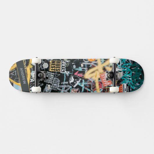 Graffiti Street Skateboard avec nom (Horz)
