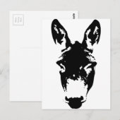 Graffiti Style Donkey of Mule Street Art Tekening Briefkaart (Voorkant / Achterkant)