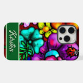 Graffiti Style Flowers & Ladybug Personalized (Verso Horizontal)
