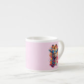 Graffiti Style Giraffe Portrait-58567 Espresso Kop (Voorkant rechts)