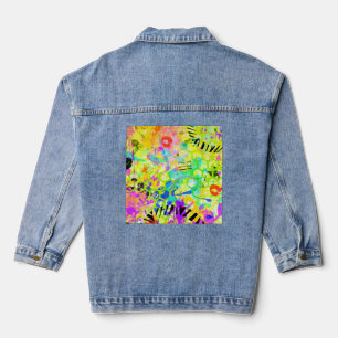Graffiti Summer Abstract 2 Denim Jacket